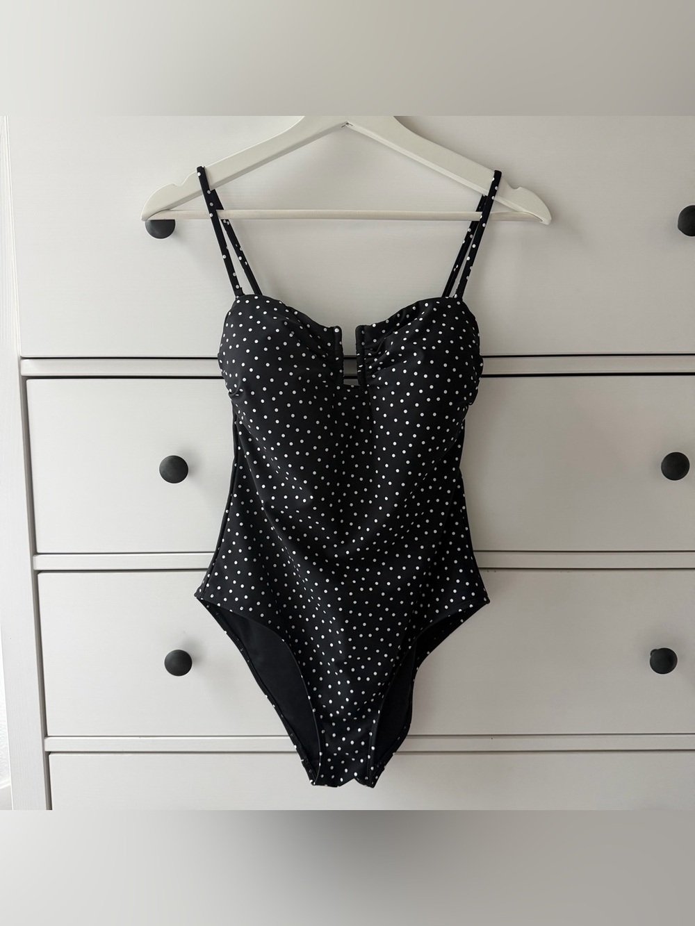 NEW! M&S Marks & Spencer U-Notch Spot Print Swimsuit Polka Dot One Piece